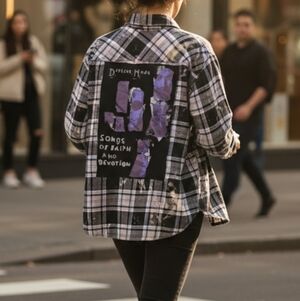 UNISEX OOAK DEPECHE MODE FLANNEL SM-XL